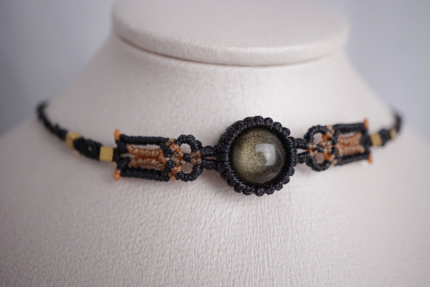 金曜石 ︳Macramé 蠟線編織頸圈