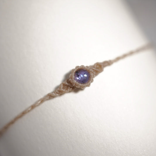 坦桑石 ︳Macramé 蠟線編織手繩