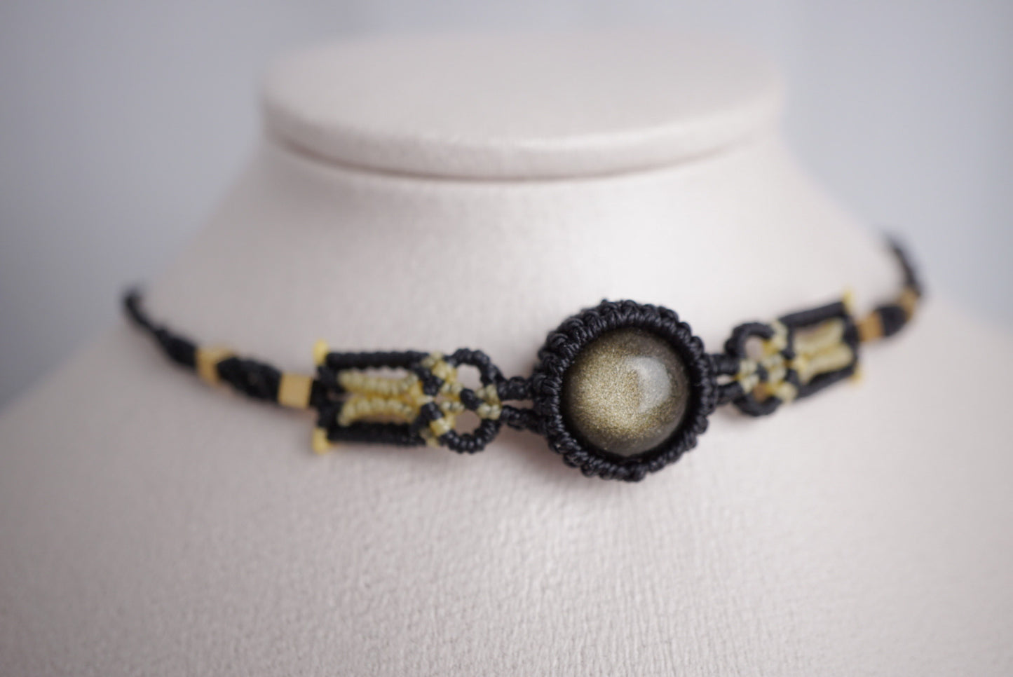 金曜石 ︳Macramé 蠟線編織頸圈