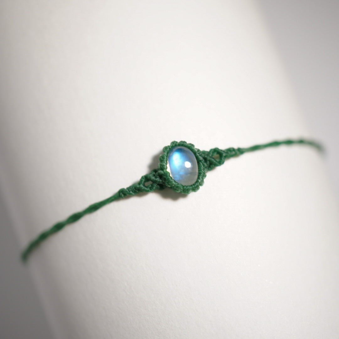 月亮石 ︳Macramé 蠟線編織手繩