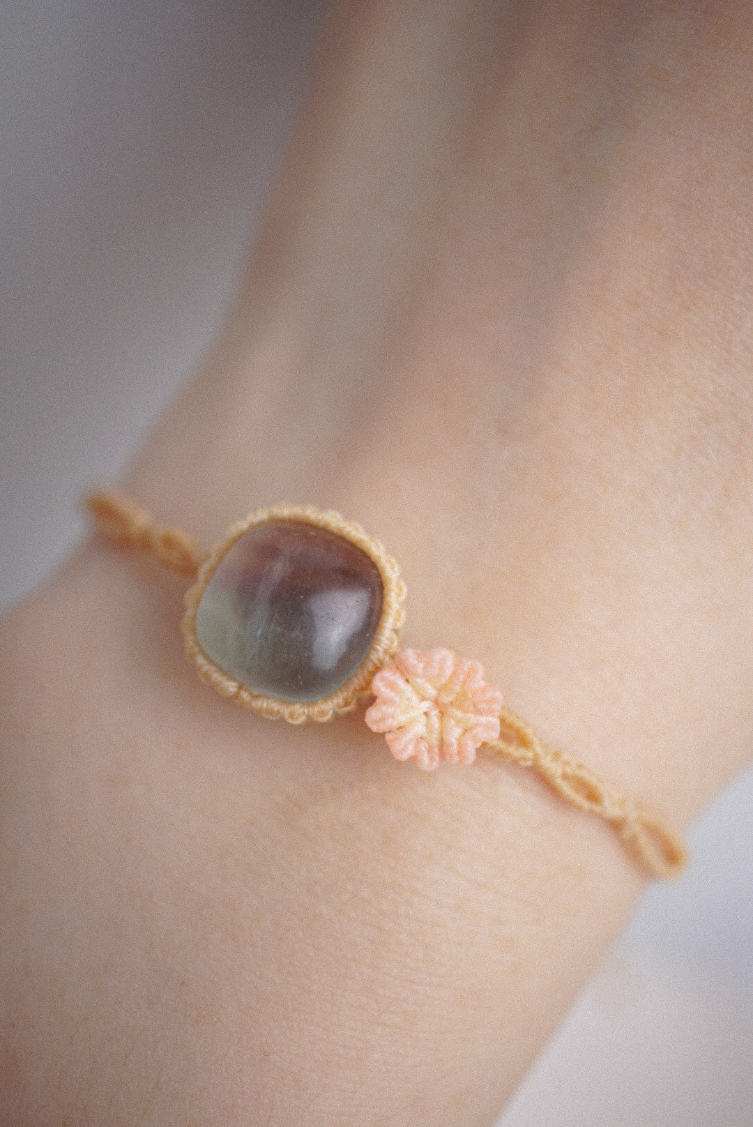 螢石 ︳Macramé 蠟線編織手繩