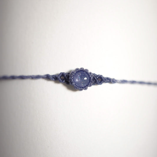 坦桑石 ︳Macramé 蠟線編織手繩
