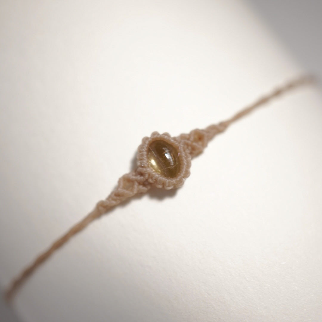 碧璽 ︳Macramé 蠟線編織手繩