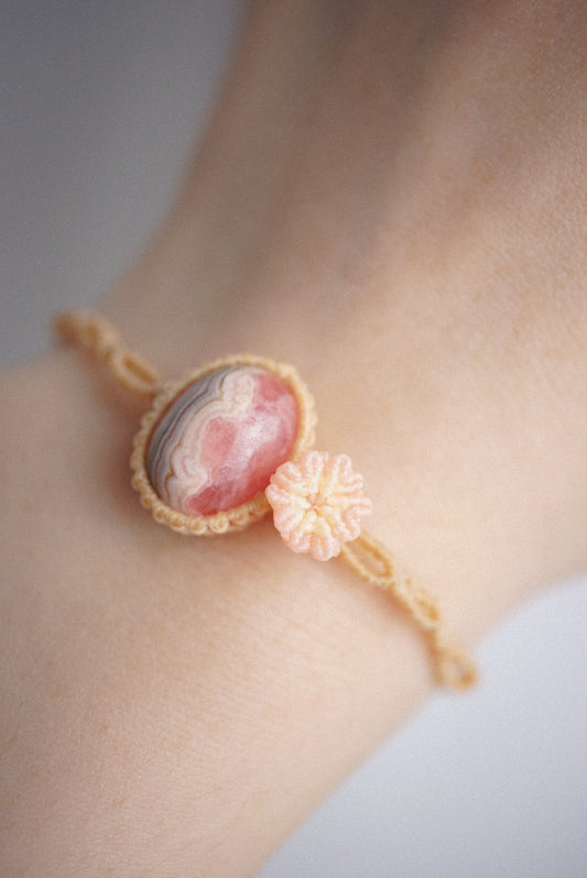 紅紋石 ︳Macramé 蠟線編織手繩