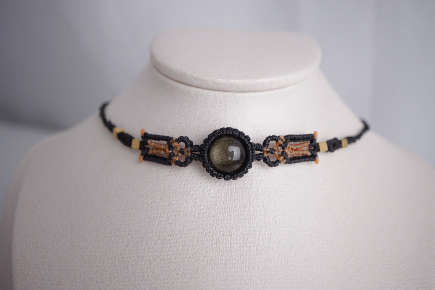 金曜石 ︳Macramé 蠟線編織頸圈