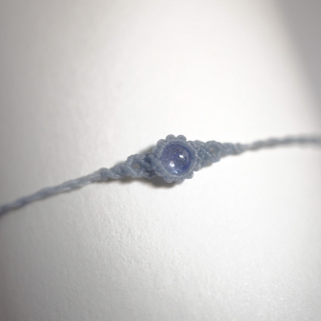 坦桑石 ︳Macramé 蠟線編織手繩