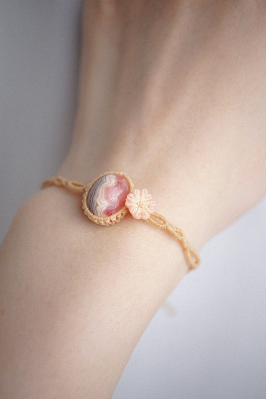 紅紋石 ︳Macramé 蠟線編織手繩