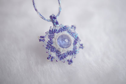 坦桑石 ︳Macramé 蠟線編織吊墜