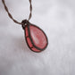 紅紋石 ︳Macramé 蠟線編織吊墜