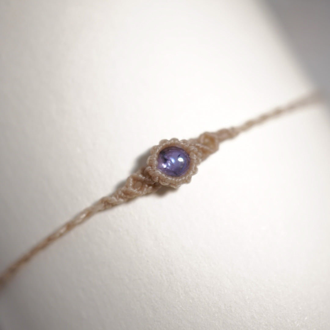 坦桑石 ︳Macramé 蠟線編織手繩