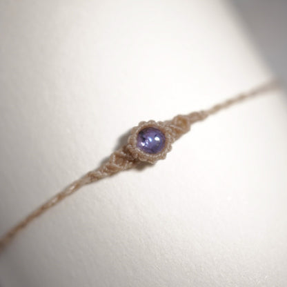 坦桑石 ︳Macramé 蠟線編織手繩