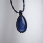 藍晶石 ︳Macramé 蠟線編織吊墜