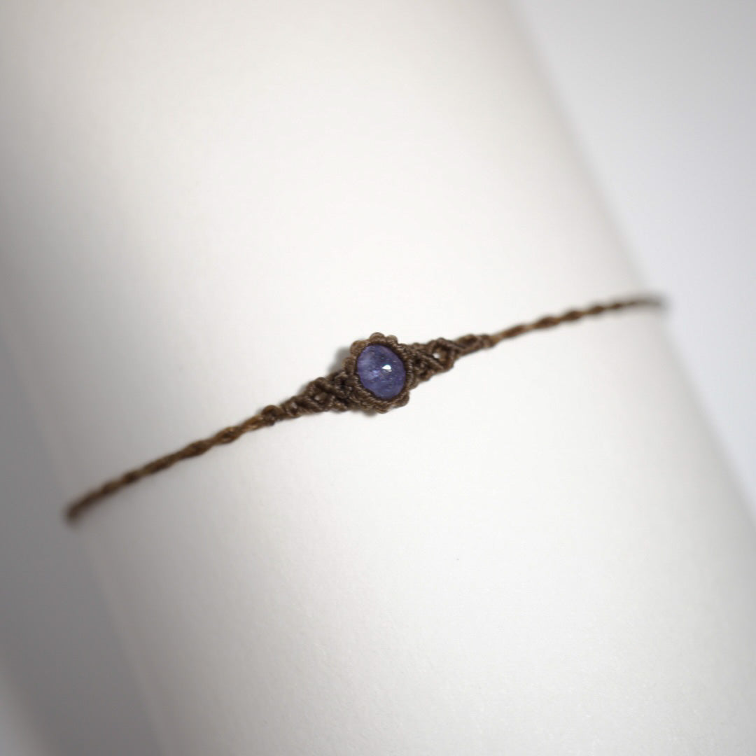 坦桑石 ︳Macramé 蠟線編織手繩