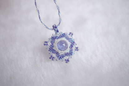 坦桑石 ︳Macramé 蠟線編織吊墜