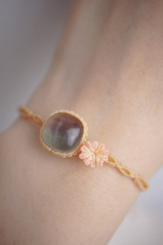 螢石 ︳Macramé 蠟線編織手繩