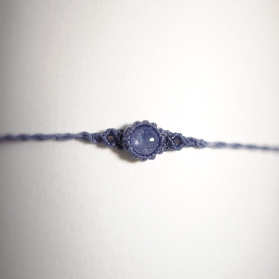 坦桑石 ︳Macramé 蠟線編織手繩