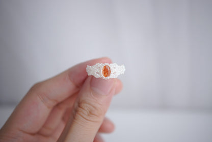 太陽石 ︳Macramé 蠟線編織戒指