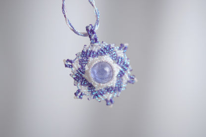 坦桑石 ︳Macramé 蠟線編織吊墜