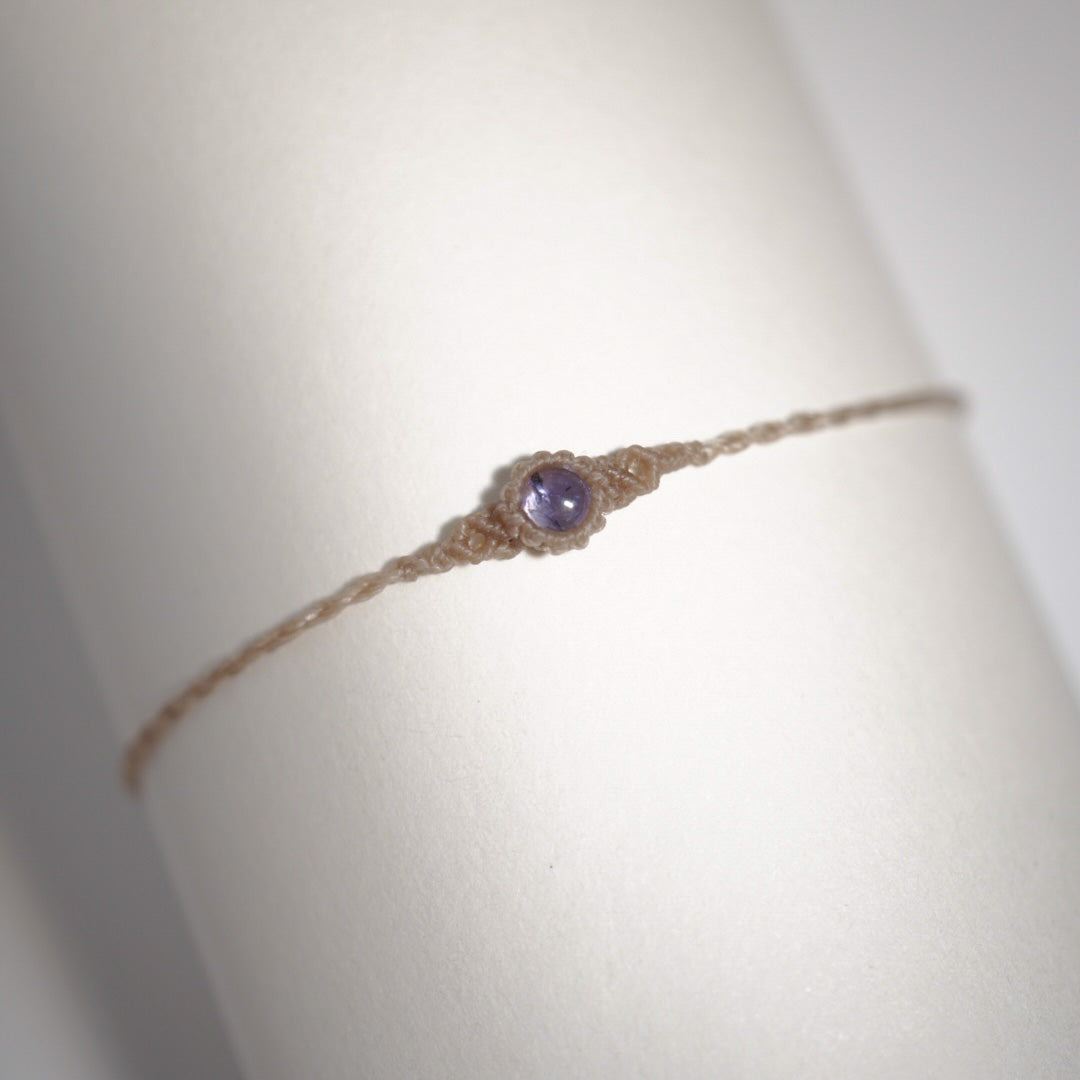 坦桑石 ︳Macramé 蠟線編織手繩