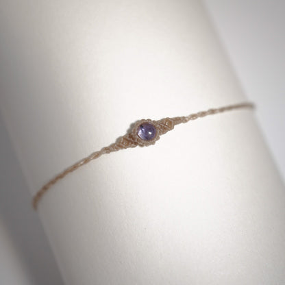 坦桑石 ︳Macramé 蠟線編織手繩