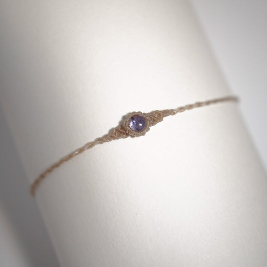 坦桑石 ︳Macramé 蠟線編織手繩
