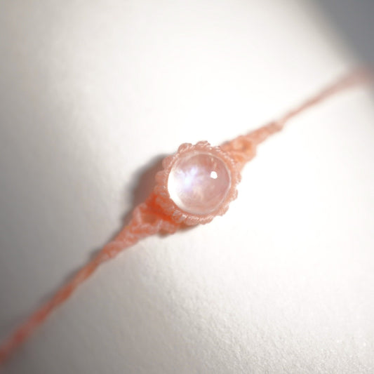 月亮石 ︳Macramé 蠟線編織手繩