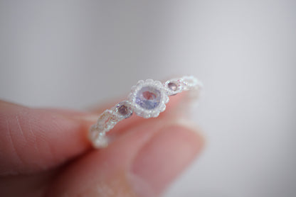 坦桑石 ︳Macramé 蠟線編織戒指