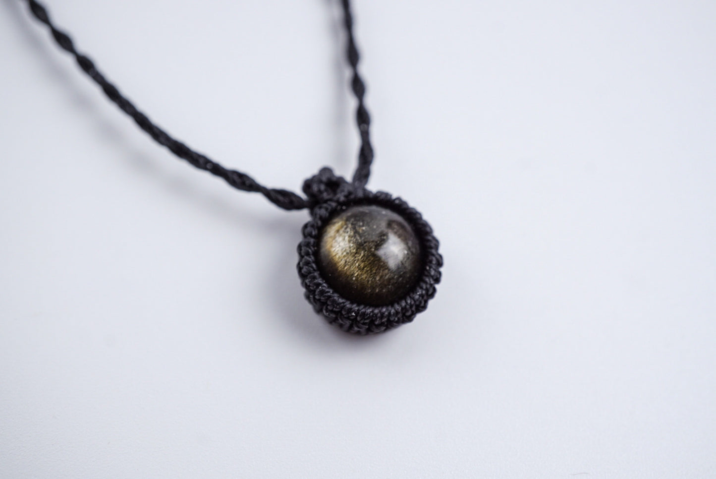 金曜石︳Macramé 蠟線編織吊墜