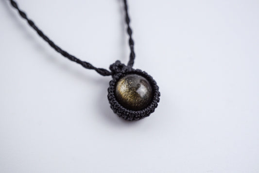 金曜石︳Macramé 蠟線編織吊墜