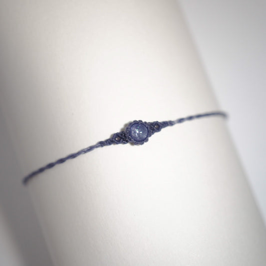 坦桑石 ︳Macramé 蠟線編織手繩