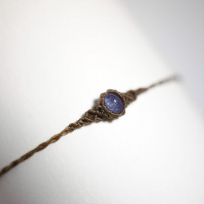 坦桑石 ︳Macramé 蠟線編織手繩