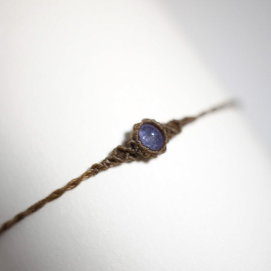 坦桑石 ︳Macramé 蠟線編織手繩