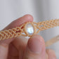 月亮石 ︳Macramé 蠟線編織頸圈