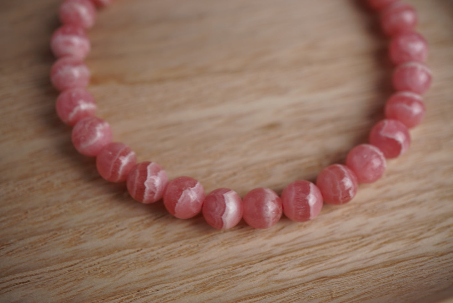 Rhodochrosite bracelet