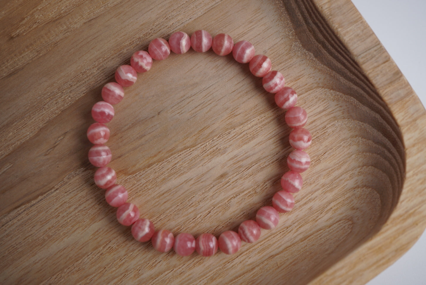 Rhodochrosite bracelet