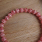 Rhodochrosite bracelet
