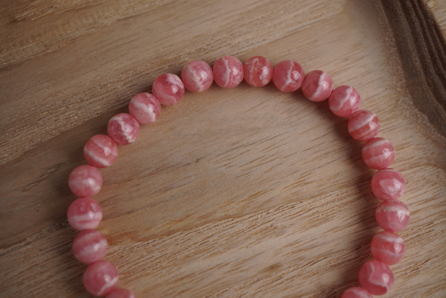 Rhodochrosite bracelet