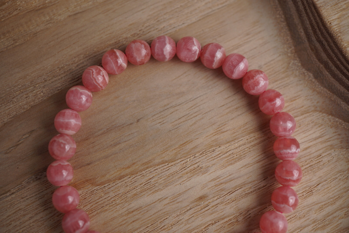 Rhodochrosite bracelet