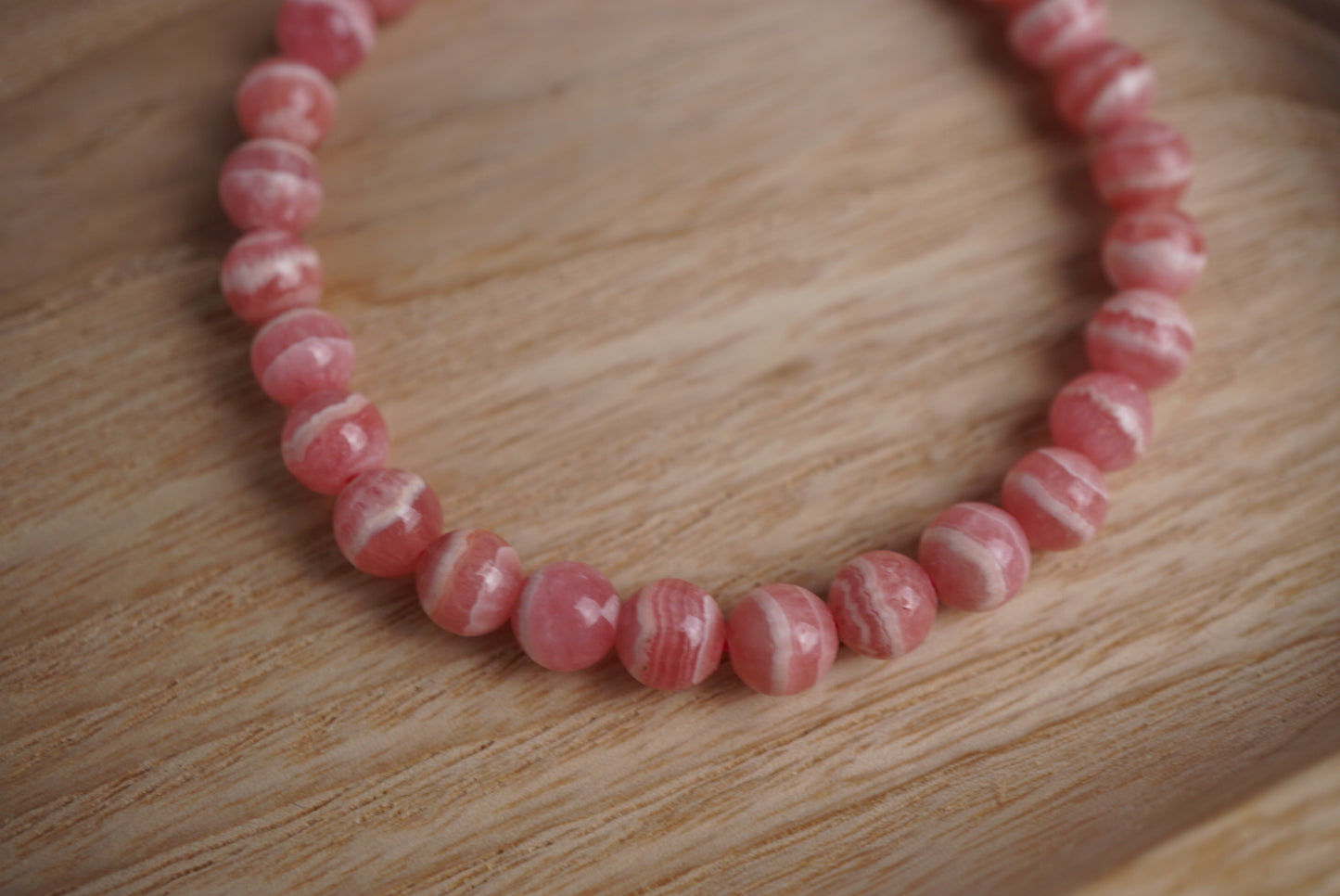 Rhodochrosite bracelet