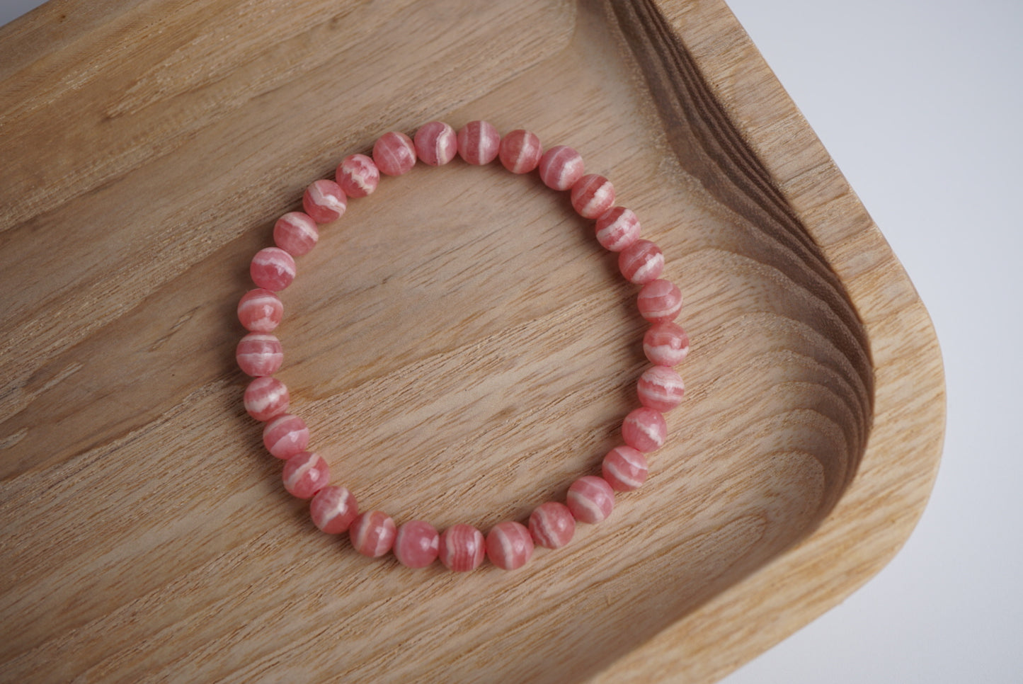 Rhodochrosite bracelet