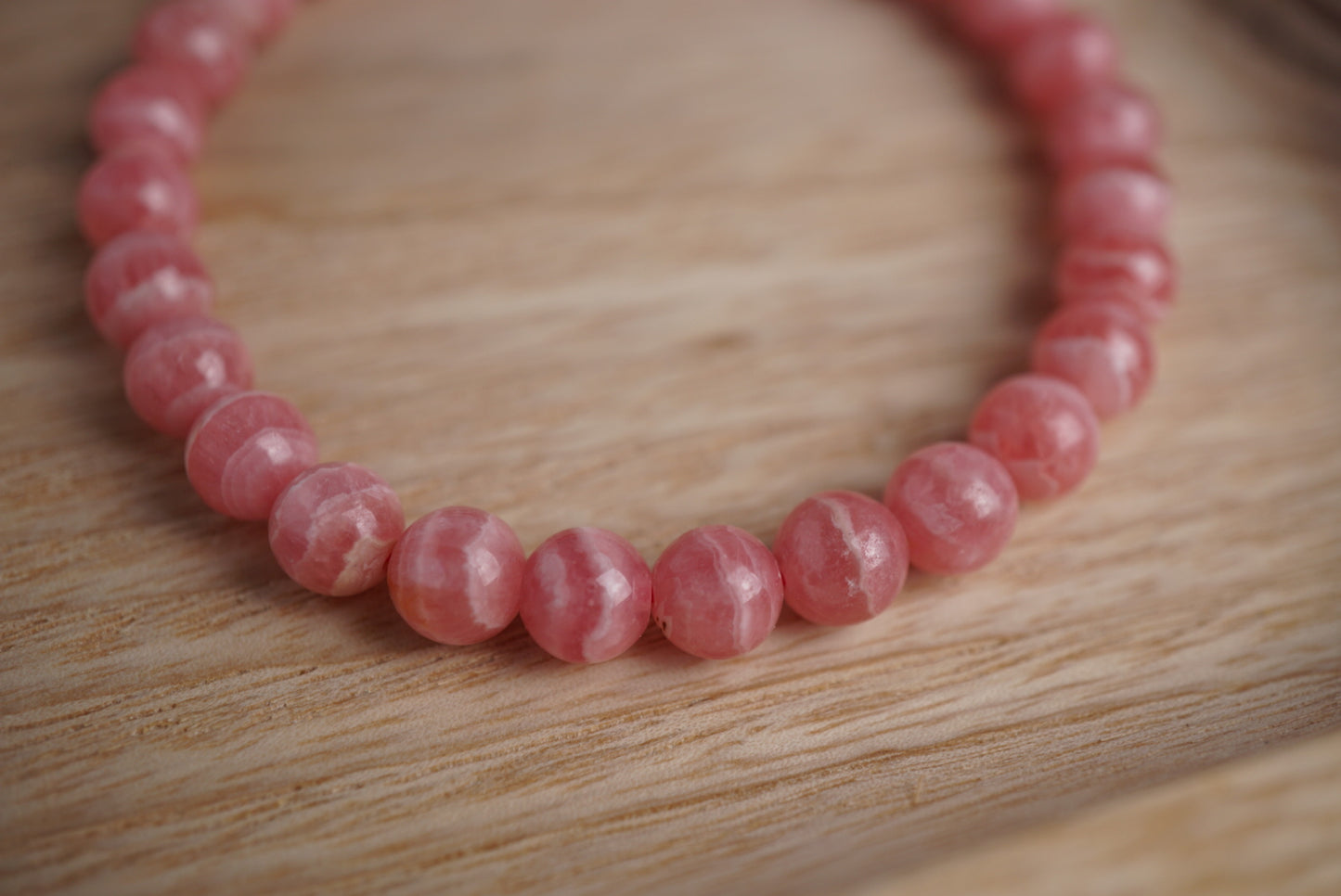 Rhodochrosite bracelet