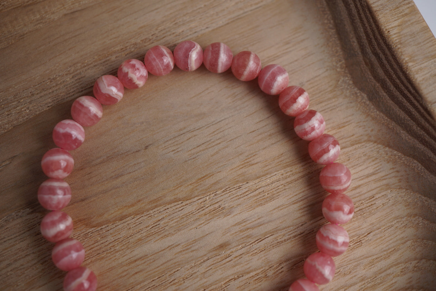 Rhodochrosite bracelet