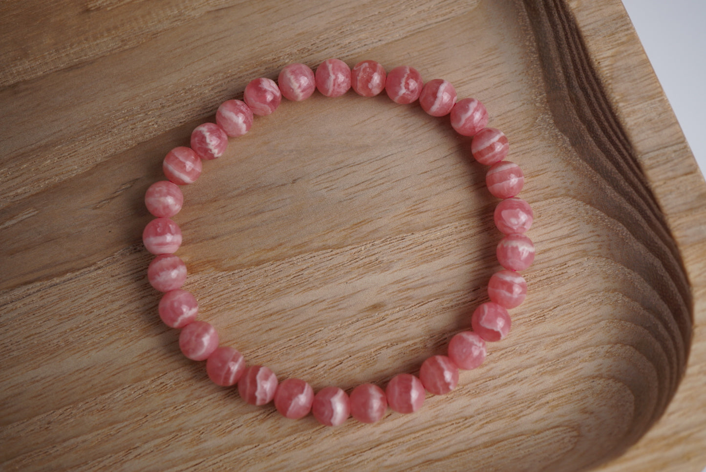 Rhodochrosite bracelet