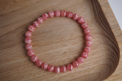 Rhodochrosite bracelet